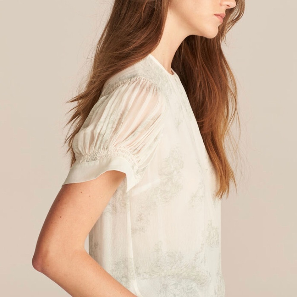 Rebecca Taylor Shortsleeve toile blouse - Picture 2 of 4
